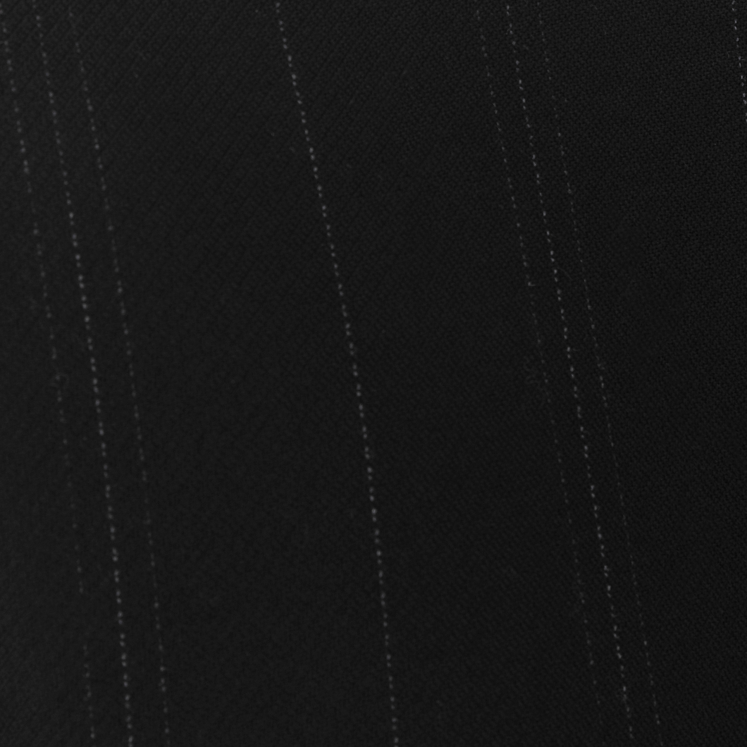 black pinstriped.